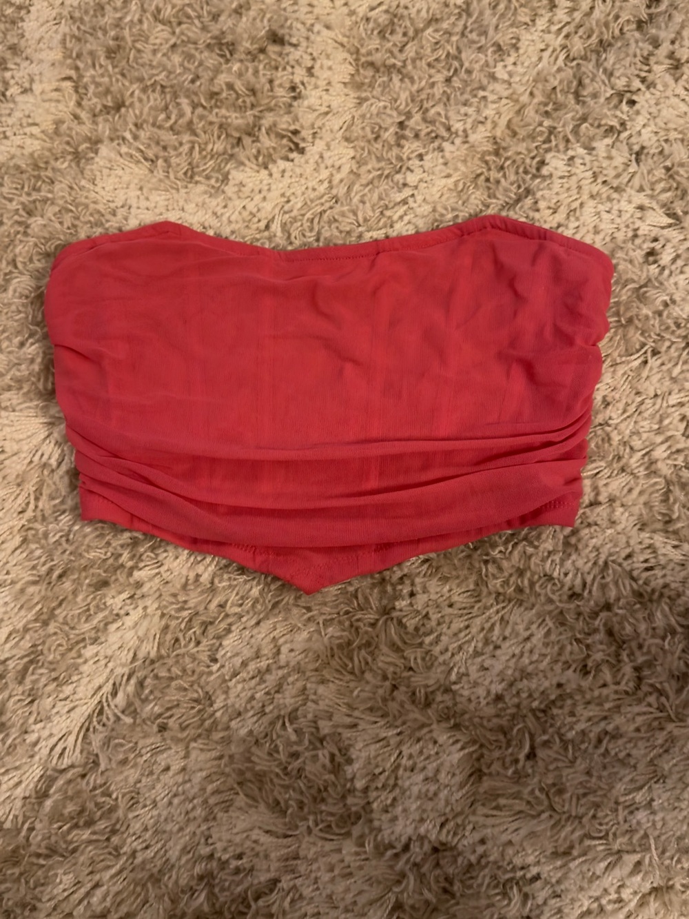 Women's Strapless Tube Top - HOT PINK